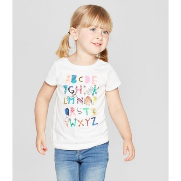 Cat & Jack Alphabet Graphic Tee - Picture 2 of 5